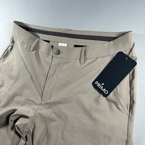 Mens Primo Golf Jogger Pants 36 X 28 Light Brown Stretch Athletic NWT Jogger
